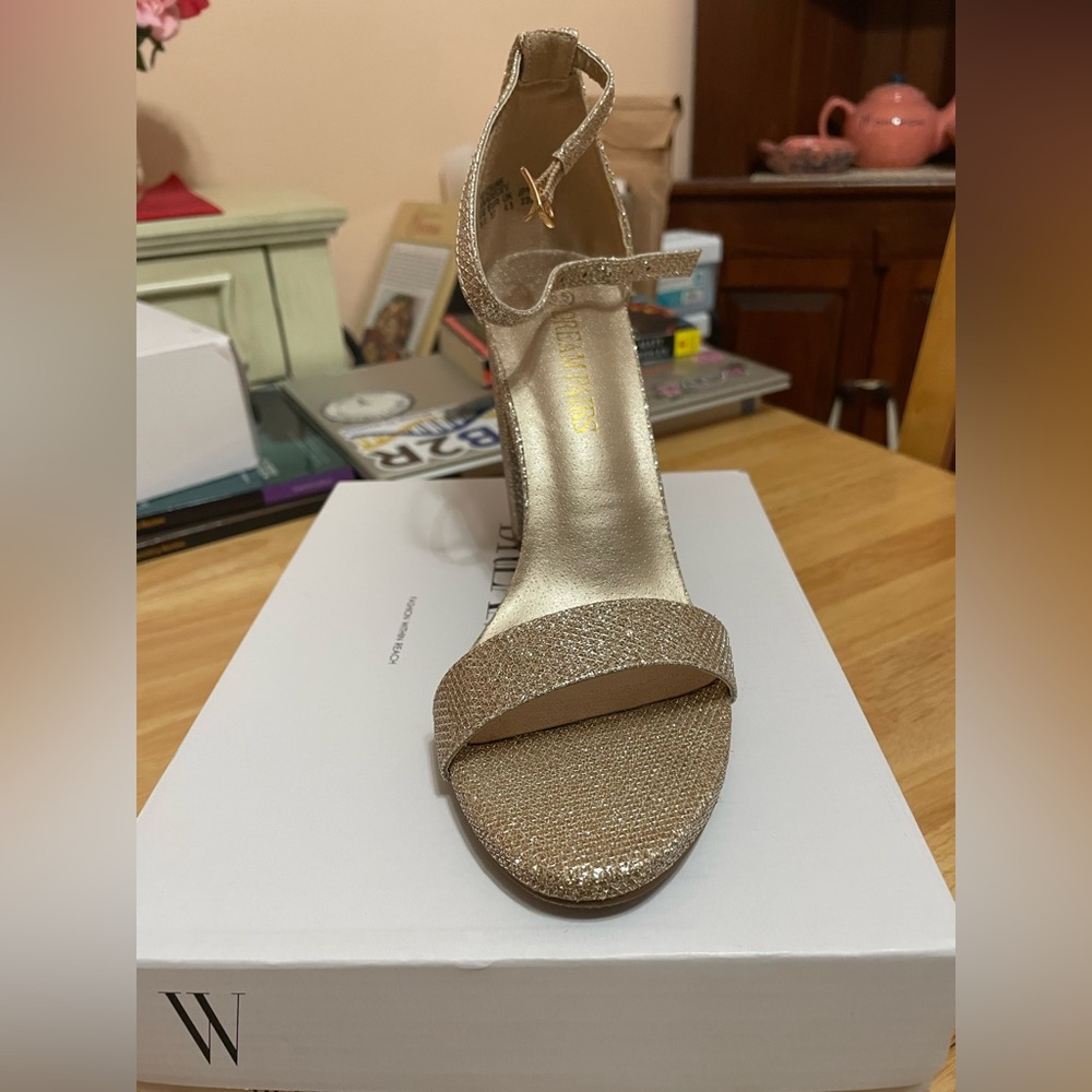 Gold heels size 6.5